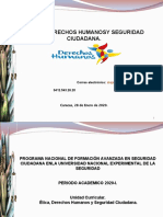 Primera Clase Ética, Derechos Humanos y Seguridad Ciudadana UNES 2020