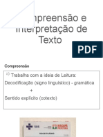 Compreensão e Interpretação de Texto