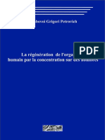 1999 - Régénération de L'organisme Humain