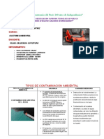 Tipos de Contaminacion Ambiental