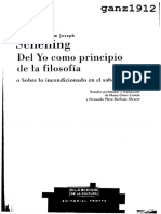 SCHELLING, F. W. J. - Del Yo Como Principio de La Filosofía (o Sobre Lo Incondicionado en El Saber Humano) (OCR) [Por Ganz1912]