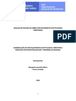 Análisis Encuestas Capacidades Institucionales Entidades Territoriales, 2020