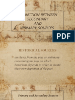 Primary and Secondary Sources