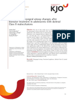 Long-Term Pharyngeal Airway Changes After Bionator Treatment in Adolescents With Skeletal Class II Malocclusions