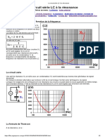 Le Circuit Série LC À La Résonance