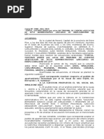 Caso Tortul: Excusación de Salduna