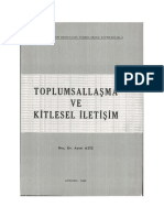 Toplumsallaşma Ve Kitlesel İletişim