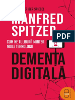 Manfred Spitzer - Demența Digitală. Cum Ne Tulbură Mintea Noile Tehnologii-Humanitas (2020)