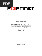 Technical Note FORTIMAIL Configuration For Enterprise Deployment Rev 2.1