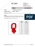 Product Advisory: Subject: Lifting Eyes To Extract Pins Affected Machines: RH 40 E - RH 340