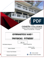 Gymnastics and Physical Fitness Module 1