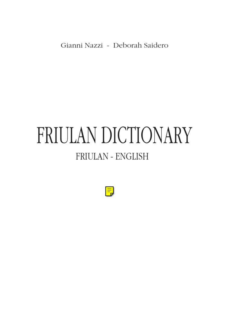 Friulan English PDF Nature