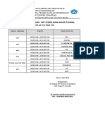 Jadwal Ujian Pas Genap