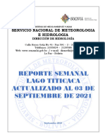 LAGO TITICACA - Informe Semanal (Actualizado 03-09-2021)