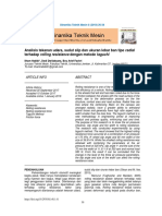 Analisis Tekanan Udara, Sudut Slip Dan Ukuran Lebar Ban Tipe Radial Terhadap Rolling Resistance Dengan Metode Taguchi