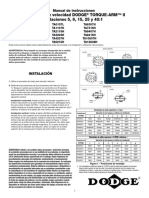 Manual de Instrucciones Reductores de Velocidad DODGE TORQUE-ARM II Relaciones 5, 9, 15, 25 y 40 - 1 INSTALACIÓN