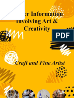 Career Information Involving Art & Creativity