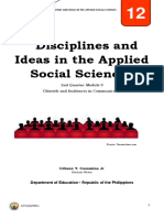 Disciplines and Ideas in The Applied Social Sciences: 2nd Quarter: Module 9 Clientele and Audiences in Communication