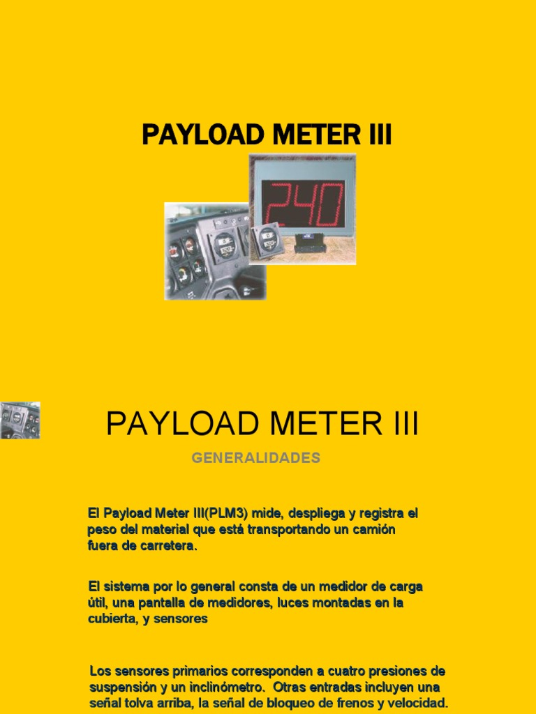 Medición de Carga con Payload Meter III | PDF | Transporte | Camión
