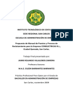 Propuesta de Manual de Puestos y Proceso de CONELECTRICAS R.L.