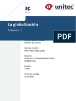 Tarea 1. Cuadro Sinóptico La Globalizacion