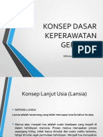 Konsep Dasar Keperawatan Gerontik