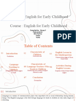 Teaching English For Early Childhood