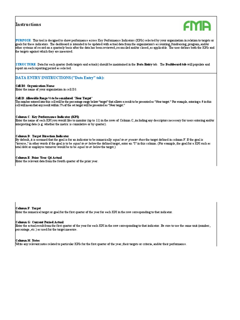 KPI Dashboard Excel Template Free Download - Hkwr8Y7WQTb4BZ5 | PDF ...