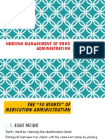 Nursing Management of Drug Administration: Judith B. Lutrania, LPT, RN, Man