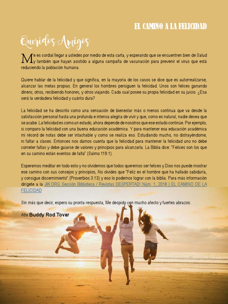 El Camino a la Verdadera Felicidad | PDF