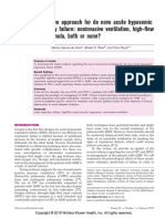 Noninvasive approach for de novo acute hypoxemic