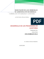 JohanArias - DesarrollodelosProgramas Deauditoria