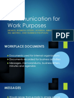 Week 8 Communication For Work Purposes