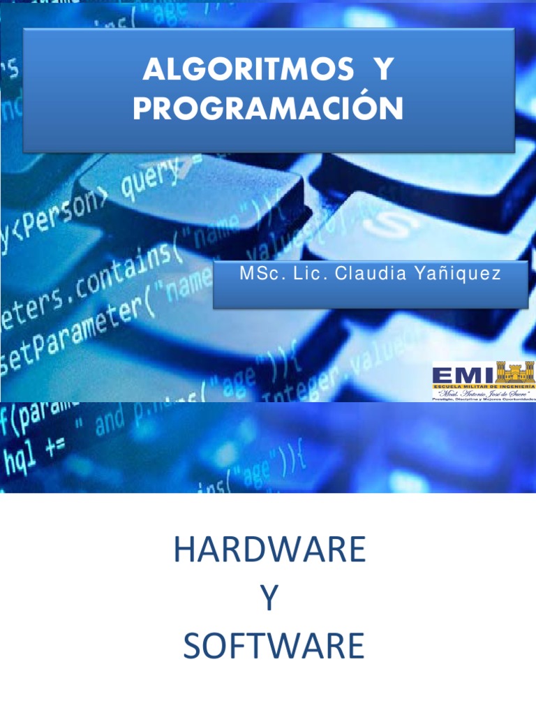 Unidad 1 ALGORITMOS Y PROGRAMACION | PDF | Hardware de la computadora ...