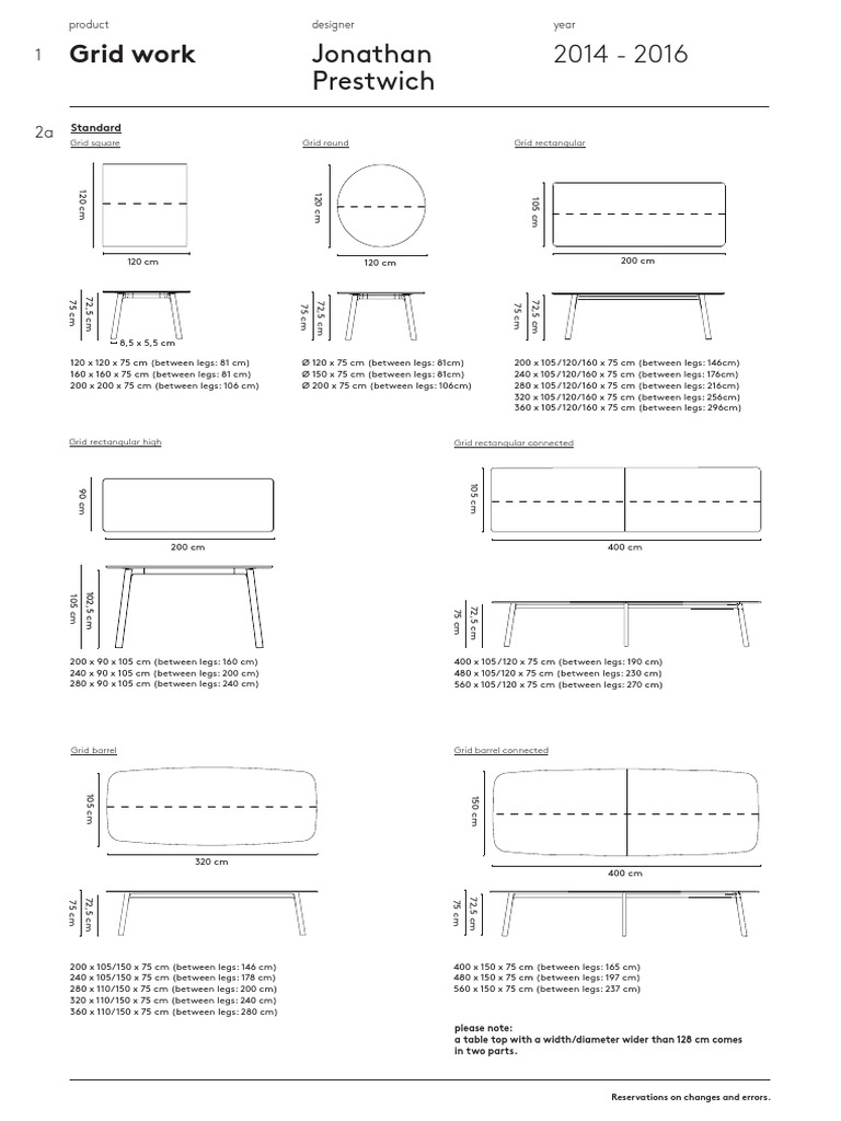 Grid Table Specifications and Options | PDF | Building Engineering ...