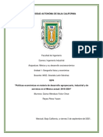 1EP4 Políticas Económicas en Materia de Desarrollo Agropecuario Industrial y de Servicios en El México Actual 2018 2024