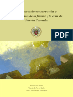 IMPRIMIR Propuesta de Conservación y Restauración de La Fuente y La Cruz de Puerta Cerrada. Elsa Velasco Martín. Marmol