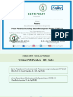 Sertifikat Peserta Webinar PDSPatKLIn Snibe 22082020