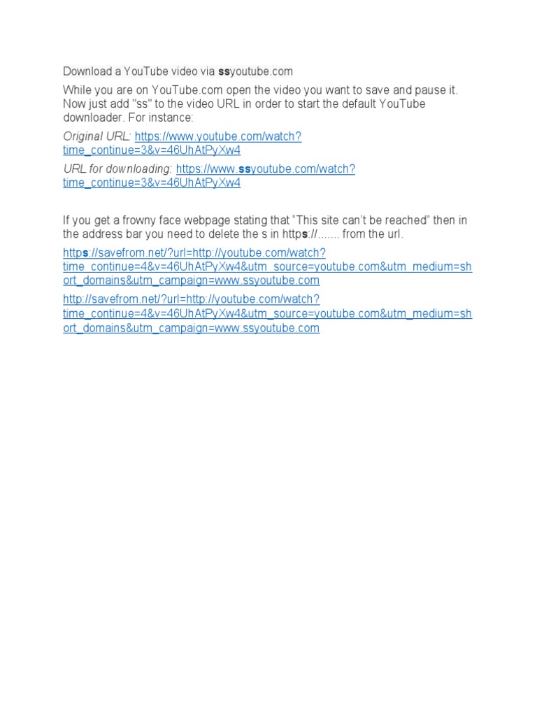 A YouTube Video | PDF