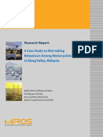 A Case Study On Risk-Taking Behaviours Among Motorcyclists in Klang Valley, Malaysia