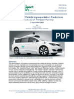 Autonomous Vehicle Implementation Predictions: Implications For Transport Planning