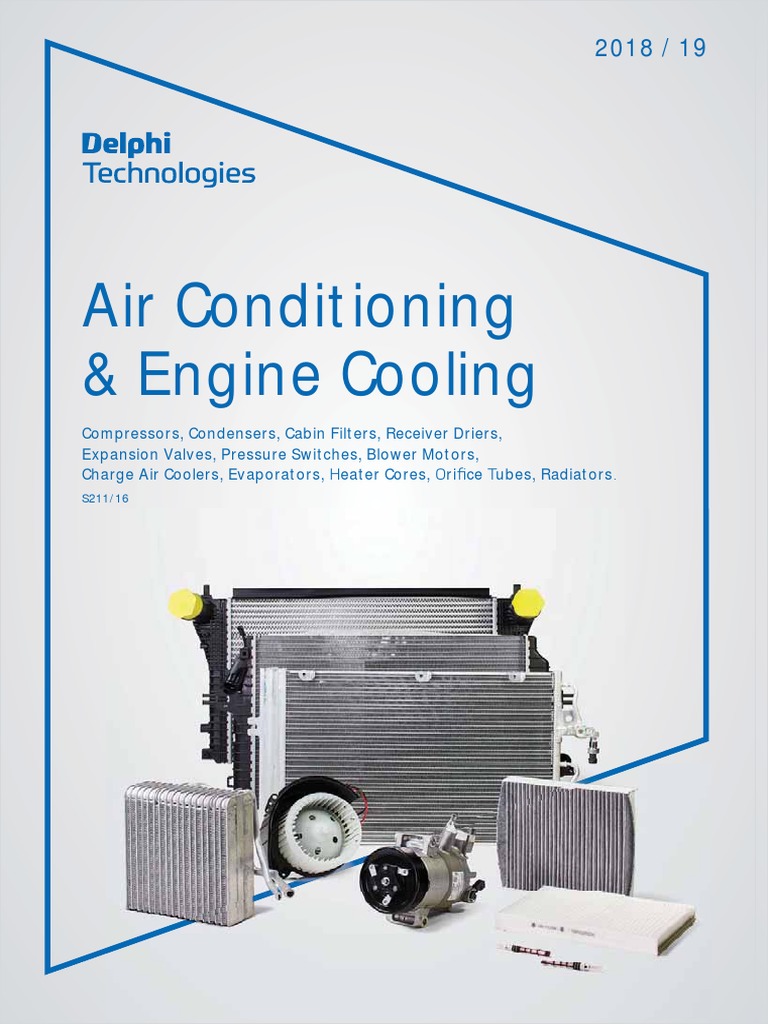 Delphi Technologies Air Conditioning & Engine Cooling Catalogue 2018, PDF, Wheeled Vehicles