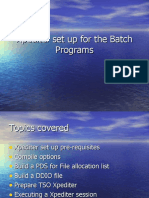 Xpediter Set Up For The Batch Programs