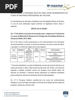 Edital MP 2022.1 Processo REGULAR