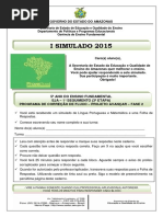 Simulado i - Mat e Lip - 5º Ano - Ef - 2015