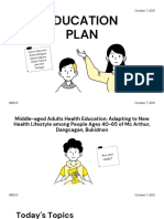 Education Plan: October 7, 2021 NCM 52
