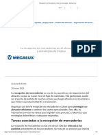 Recepción de Mercaderías - Fases y Estrategias - Mecalux