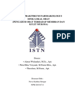 7nova Karlina Siregar - 20334711 - JURNAL PRAKTIKUM FARMAKOLOGI I - Efek Obat Lokal-7-41-43