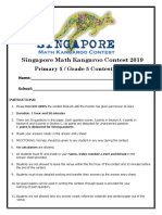 Singapore Math Kangaroo Contest 2019: Primary 5 / Grade 5 Contest Paper