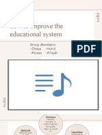 How To Improve Tthe Educational System